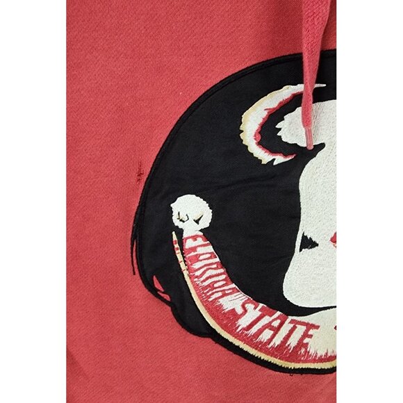Florida State Seminoles Hoodie Mens XL Red Distressed College Football Sweater - Picture 10 of 12